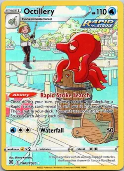 Pokemon TCG Brilliant Stars Trainer Gallery Octillery Ultra Rare TG03/TG30 NM/M - Image 1