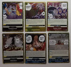 One Piece TCG Event Cards 6 Foil Event Cards English One Piece Lot - Image 1