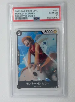 2023 ONE PIECE STARTER DECK ST08-011 MONKEY D. LUFFY #011 PSA 10 - Image 1