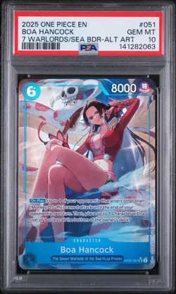 2025 ONE PIECE SEVEN WARLORDS OF THE SEA BINDER SET 051 BOA HANCOCK AA PSA 10 - Image 1