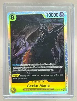 Gecko Moria 2026 One Piece Azure Sea's Seven #OP14-104 Super Rare (B) - Image 1