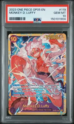 2023 ONE PIECE OP05-AWAKENING OF THE NEW ERA #119 MONKEY D. LUFFY PSA 10 - Image 1