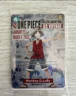 Bandai Namco Monkey.D.Luffy One Piece CCG US Voyage P-055 Promo Card St. John’s - Image 1
