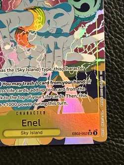 One Piece Enel EB02-052 Alternate Art Extra Booster: Anime 25th Collection - Image 3