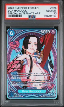 2026 ONE PIECE EB03-EXTRA BOOSTER - HEROINES EDITION- BOA HANCOCK PSA 10 - Image 1