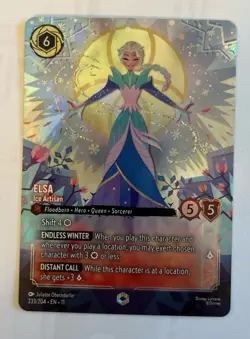 Disney Lorcana Winterspell Elsa Ice Artisan Enchanted Holo 233/204 - Image 1