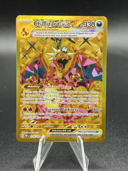 Pokemon TCG Obsidian Flames: Charizard ex 228/197 gold Hyper Rare VJ1 - Image 1