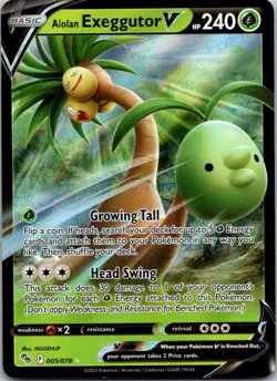Alolan Exeggutor V - 005/078 Pokemon GO - Ultra Rare Holo - Pokemon TCG - NM/M - Image 1