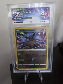 Pokemon TCG Radiant Eevee SWSH230 Holo Promo Ace Grade 8 - Image 1