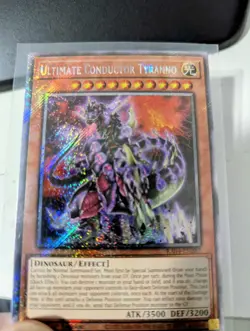 Ultimate Conductor Tyranno RA04-EN287 Platinum Secret Rare 1st Ed. - Yu-Gi-Oh! - Image 1