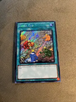 Fossil Dig 1st Edition Platinum Secret Rare RA01-EN053 Yu-Gi-Oh! - Image 1