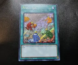 Fossil Dig RA01-EN053 Platinum Secret Rare 1st Edition Yugioh Card NM - Image 1