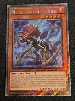 Yugioh Miscellaneousaurus - RA04-EN022 - Platinum Secret Rare - Image 1