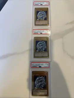 2020 1st Edition Yugioh Maximum Gold Blue Eyes White Dragon MAGO-EN001 PSA 9 - Image 1