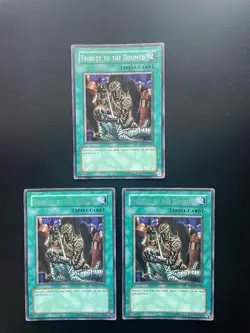 Yugioh Tribute To The Doomed DB1-EN165 Rare Unlimited Edition LP/MP X3 - Image 1
