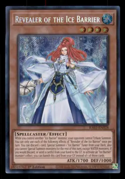 Yugioh Revealer of the Ice Barrier (Secret Rare) #RA03-EN028 Quarter Bonanza LP - Image 1