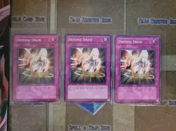 YUGIOH 3X DEFENSE DRAW COMMON 1ST ED VLP (DP08,5DS3) - Image 1