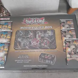 YU-GI-OH TCG 25TH QUARTER CENTURY 1ST EDITION HOLIDAY GIFT BOX *FACTORY SEALED* - Image 1