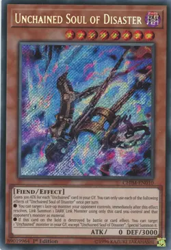 Yugioh Unchained Soul Of Disaster CHIM-EN010 Secret Rare 1st Edition LP - Image 1