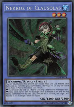 Yugioh Nekroz of Clausolas THSF-EN013 Secret Rare NM - Image 1