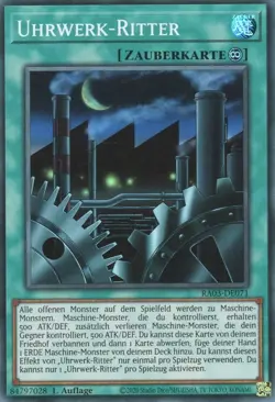 yugioh Uhrwerk-Ritter RA03-DE071 SUPER RARE DEUTSCH - Image 1