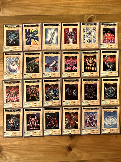 Yugioh Bandai set 24cards Kunai with Chain Battle Ox Horn of the Unicorn - Image 1