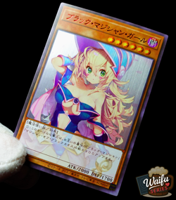 Yu-Gi-Oh Dark Magician Girl Ultra Rare Full Alt Art Holo Sexy Waifu Anime Custom - Image 1