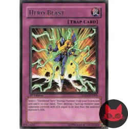 Yugioh Hero Blast LODT-EN064 Rare 1st Edition NM - Image 1