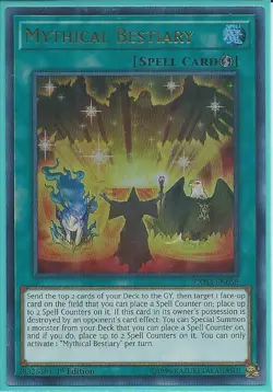 Yugioh EXFO-EN058 Mythical Bestiary Ultra Rare NM 1st Edition - Image 1