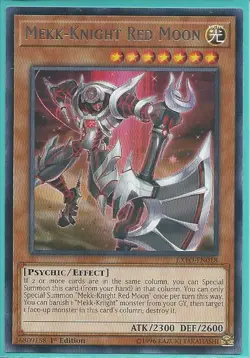 3x Yugioh EXFO-EN018 Mekk-Knight Red Moon Rare NM 1st Edition - Image 1