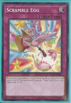3x Yugioh EXFO-EN099 Scramble Egg Common NM 1st Edition - Image 1
