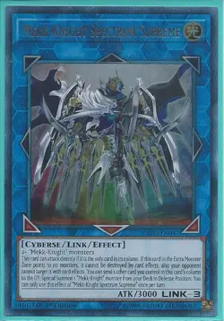 Yugioh EXFO-EN047 Mekk-Knight Spectrum Supreme Ultra Rare NM 1st Edition - Image 1