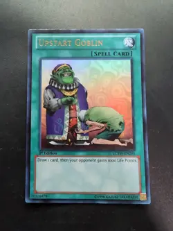 Yu-Gi-Oh TCG #LCYW-EN265 Upstart Goblin 1st Edition Ultra Rare LP - Image 1