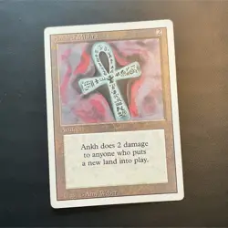 Wizards of the Coast Ankh of Mishra Artifact Revised Rare English - Image 1