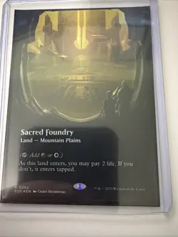 Sacred Foundry 0282 Foil Borderless Edge of Eternities EOE MTG NM - Image 1
