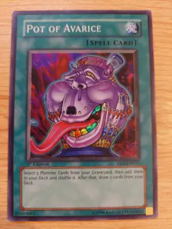 Pot of Avarice - EEN-EN037 - Lightly Played LP - Super Rare - 1st Edition - Image 1