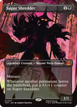 Super Shredder - Borderless Light Play, English Magic the Gathering MTG Teenage - Image 1