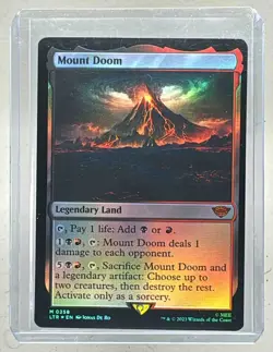 Mount Doom 2023 Magic: The Gathering Lord of Rings Tales Middle-Earth #0258 Foil - Image 1