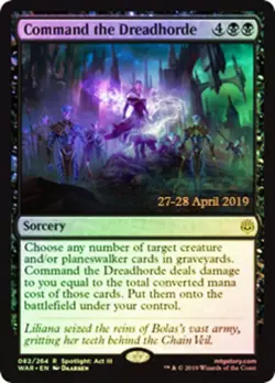MTG Command the Dreadhorde - Foil - Prerelease Promo, Prerelease & Release Promo - Image 1