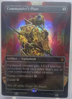 Commander's Plate (Borderless) Commander: Teenage Mutant Ninja Turtles Foil - Image 1