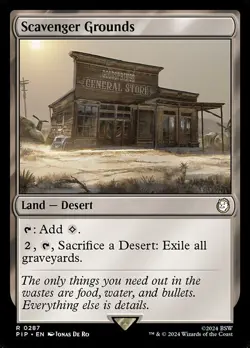 NM Scavenger Grounds, MTG, Fallout, Magic the Gathering, 287 - Image 1