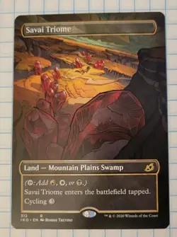 Savai Triome (Showcase) Ikoria: Lair of Behemoths Regular Borderless MTG IKO 312 - Image 1