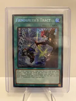 Yu-Gi-Oh! Fiendsmith's Tract MP25-EN093 Prismatic Secret Rare 1st Edition NM - Image 1