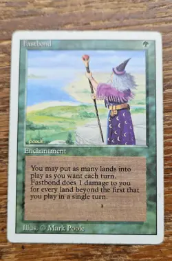 Fastbond Revised Edition Regular, Magic the Gathering, MTG - Image 2