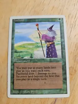 Fastbond Revised Edition Regular, Magic the Gathering, MTG - Image 3