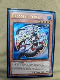 Yugioh! Dracotail Lukias JUSH-EN001 Ultra Rare 1st Edition Near Mint - Image 2