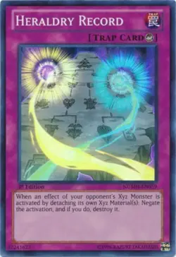 3X Heraldry Record NUMH-EN059 / 1ST EDITION / SUPER RARE / MINT! / YU-GI-OH - Image 1
