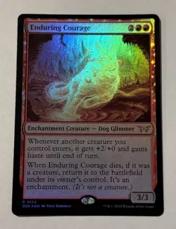 MTG Enduring Courage - Duskmourn: House of Horror FOIL LP - Image 1