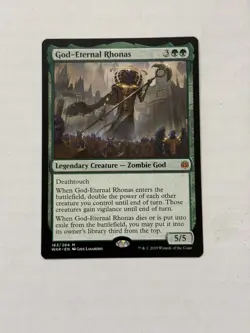 MTG God-Eternal Rhonas , English War of the Spark excellent LP - Image 1