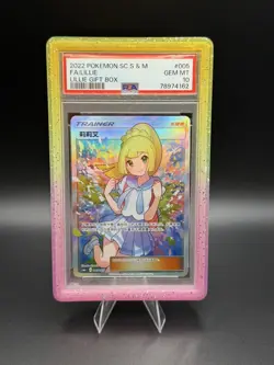 Full-Art Lillie Pokemon 2022 csmL C Lillie Gift Box Chinese 005/005 PSA 10 - Image 1